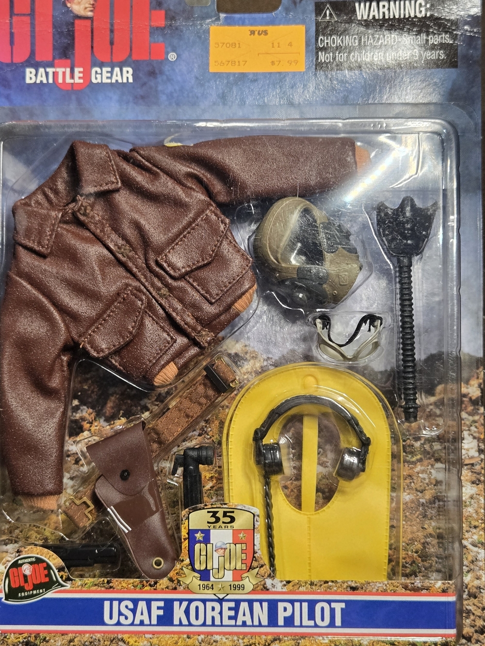 Hasbro Brown Bomber Jacket & Pilot Gear Set
